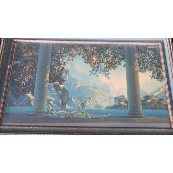 Maxfield Parrish Original Frame House of NY Print "Daybreak" antique print - Picture 2 of 7